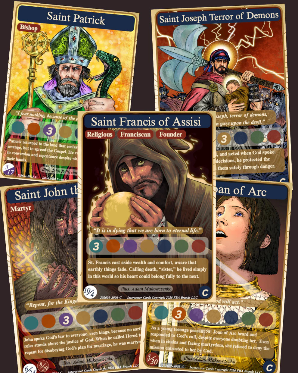 Collectible Trading Holy Cards - SET 3