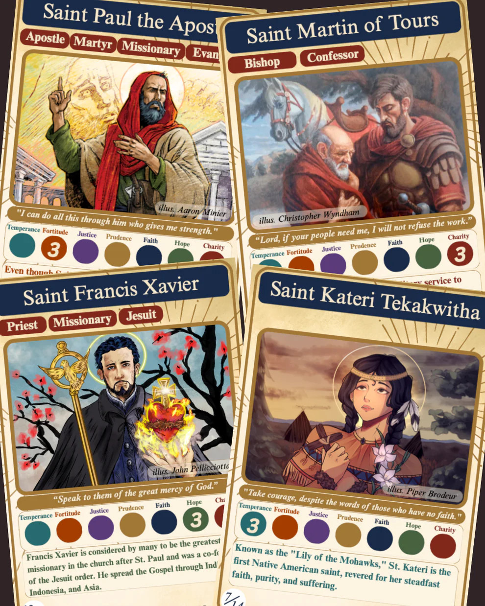 Collectible Trading Holy Cards - SET 4