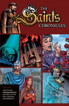 Experience the rousing adventures of some of history’s greatest saints. Their lives, depicted here in spectacular graphics, demonstrate that living our true faith is never dull but demands heroic courage and tireless strength.

In these thrilling stories of saintly men and women you will meet:

• St. Willibrord, the bold and fearless missionary priest who converted the people of the Netherlands despite the murderous threats of a hostile pagan king;
• St. Margaret of Scotland, the young noblewoman forced to flee her own country, who found refuge in Scotland, where she became a wise queen devoted to service of the poor;
• St. Stanislaus, the beloved Polish bishop who publicly condemned the vicious actions of his king and was killed for his bold stand against evil;
• St. Rose of Lima, the young girl, admired for her striking beauty, who rejected her parents’ demand that she marry and dedicated herself instead to a life of prayer and service;
• St. Dominic, the brave priest who was staunchly committed to combating dangerous heresies and eventually founded one of the most influential religious orders within the Church.

The glorious examples of these extraordinary men and women offer hope and inspiration, reminding us that, even in the darkest of times, a bold spirit and unwavering faith in God are the main weapons we need to win the strenuous battles of life.