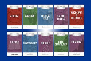 The 20 Answers series from Catholic Answers offers hard facts, compelling arguments, and clear explanations of the most important topics facing the Church and the world—all in a compact, easy-to-read package.