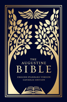 The Augustine Bible features a beautiful foil-stamped slipcase and a durable matte cover to ensure that you can use and treasure this Bible for years to come. Printed in Italy, The Augustine Bible features the English Standard Version® Catholic Edition translation, which some consider to be the best available English translation of the Bible.

Special Features:

    Smyth sewn with foil stamping under anti-scuff matte lamination.
    Encased in a rigid Wibalin® slipcase with foil stamping.
    1,232 pages, plus 8 - page, full-color map