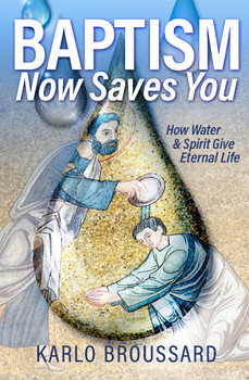 Front cover of Baptism Now Saves You featuring bold title and clean Catholic design.