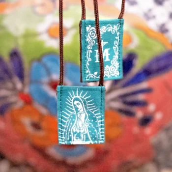 Premium Brown Scapular, Our Lady of Guadalupe