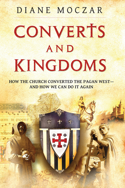With book, Converts And Kingdoms, historian Diane Moczar has written a marvelous book about great converts who changed not just the Church but also the destiny of human civilization.

In her accessible and easy-to-read style she makes history come alive.

Mere centuries after its beginning as an obscure Jewish sect, the Catholic Church stormed the ancient Western world, and from its Roman remnants and barbarian tribes a united Christendom was forged. How do we explain this remarkable success? And what can we learn from it?

In Converts and Kingdoms, Professor Moczar tells the story of early Christianity’s faith, courage, and cunning—chronicling the labors of missionaries and martyrs (with no small help from Providence) to spread the gospel and lay the foundation for the most magnificent culture human history has ever known.

With her stirring narrative style, Dr. Moczar reveals a young Church ardently occupied with the great work of conversion: with saints and generals, priests and kings alike filled with zeal to make disciples of all nations. From the Roman temples at the heart of the old world to the Aztec altars on the border posts of the new, you will encounter heroic tales of the nascent Faith, including:

    The emperor who put his trust in the one God rather than the myths and sorcery of his predecessors—and changed the course of the world to come.
    The would-be hermit who became an accidental missionary—and helped birth the quintessential Catholic kingdom. Pious monarchs who repelled barbarian invaders—and then welcomed them into the Christian family.
    The former slave boy who returned to the land of his pagan captors—and turned it into an island of saints and scholars.
    The Marian miracle that scattered the demons of human sacrifice—and opened the door to a new Christian continent. 

Within these pages you will find not only the story of the Church’s early missionary efforts but also an analysis of why they succeeded: providing you valuable lessons for re-evangelizing a modern West that has slipped into a new and insidious form of paganism.

Read Converts and Kingdoms today to be inspired by the convert-makers of the past, and to learn from them how to win the world anew for Christ.