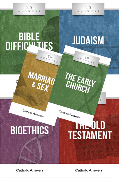 The 20 Answers series from Catholic Answers offers hard facts, powerful arguments, and clear explanations of the most important topics facing the Church and the world—all in a compact, easy-to-read package.