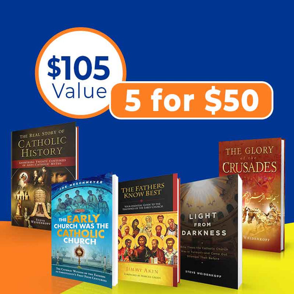 Deep In History Pack featuring five Catholic Church history books bundled together at over 50% savings.