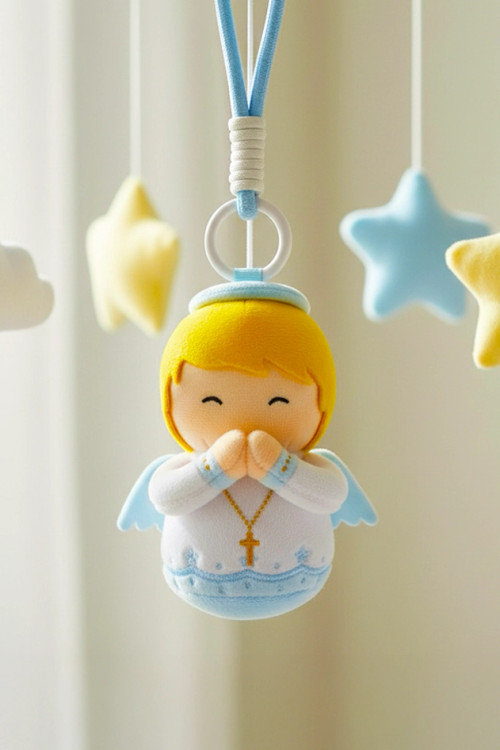 Mini Baby Boy Guardian Angel Plushie