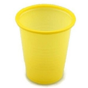 Medicom SafeBasics™ Yellow Disposable Plastic Cups - 1,000/Case