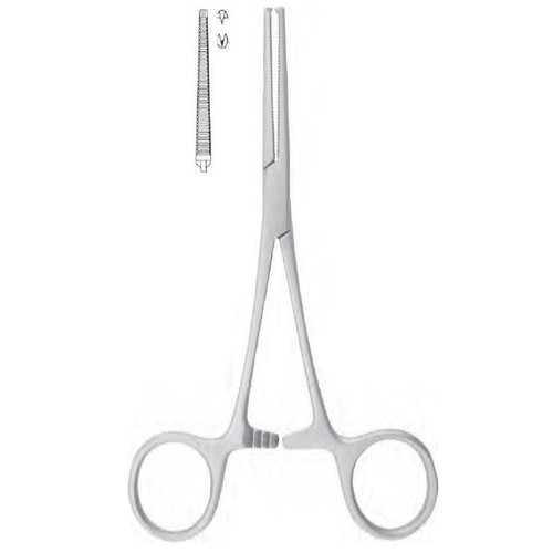 Devemed Straight Kocher Haemostic Forceps with 1 x 2 Teeth - 14cm