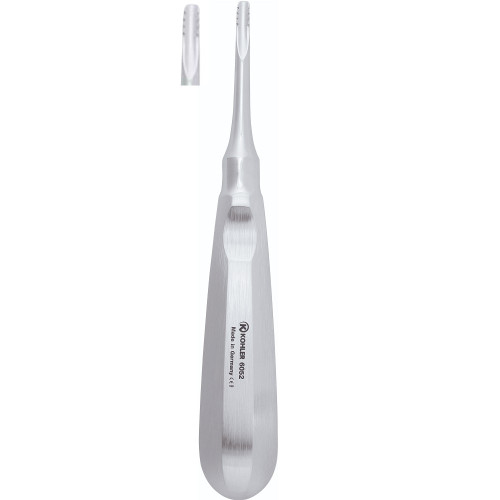 Kohler 4.0mm Straight Lindo Levien Root Elevator with Serrations (6052)
