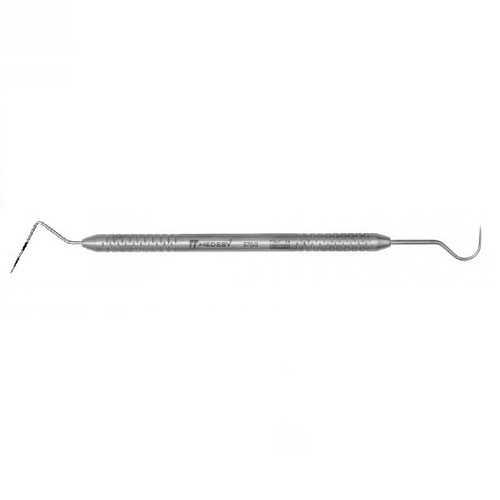 Medesy CP12/#23 Periodontal Probe/Explorer with 6mm Round Handle