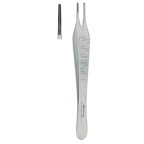 Kohler Straight Adson-Brown Atraumatic Tissue Forcep (6370)