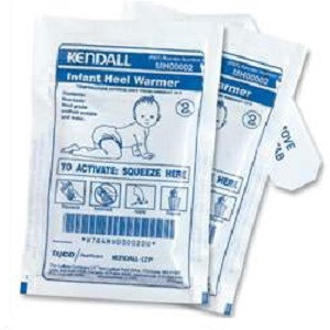 Cardinal 3-1/2" x 5" Infant Heel Warmer with Adhesive Tab - 100/Box