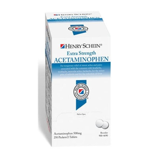 Schein 500mg Acetaminophen Tablets in Packets (9004690)