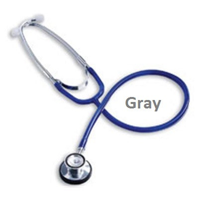 Gray 22" 2-Head Proscope Clinician Stethoscope