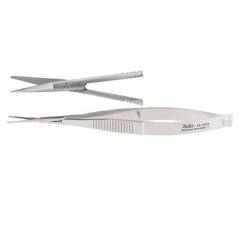 Miltex Straight Noyes Iris Scissors with Sharp/Blunt Tips - 11.5cm
