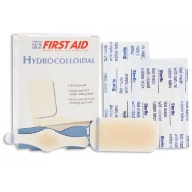 Assorted Fabric Hydrocolloidal Bandages - 10/Box