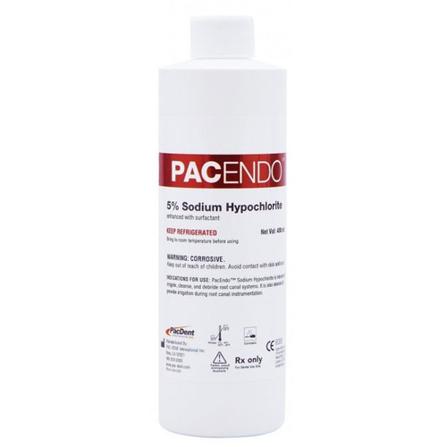 PacEndo™ 5% Sodium Hypochlorite 16 oz. Refill Bottle with Luer-Lock Dispensing Cap (PE-SHB)