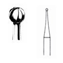 Miltex #4 FG Round Surgical Length Carbide Bur (DFG4SU)