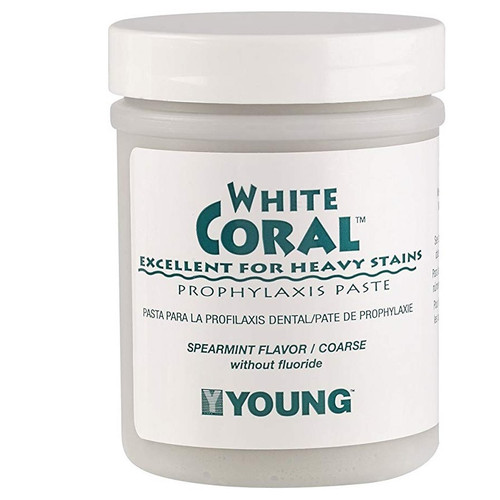 Young™ White Coral™ Coarse Prophy Paste with Spearmint Flavor in 9 oz. Jar