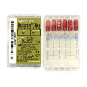 Kerr Endodontics Size 55 x 25mm Hedstrom Files (11352)