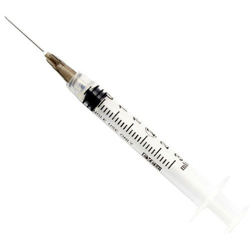 22G x 1" Needle with 3cc Luer Lock Syringe