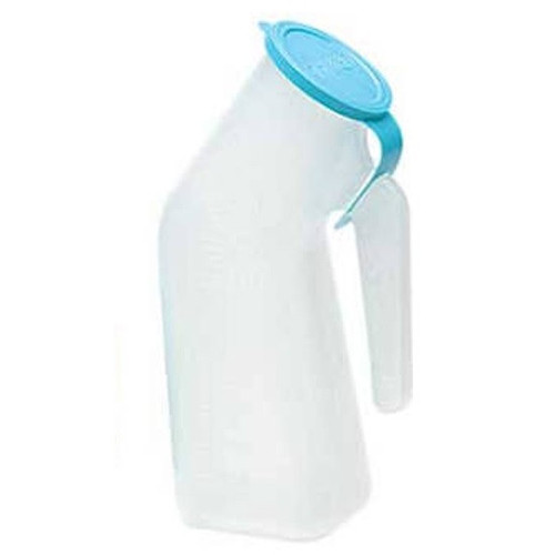 Urinal with Powder-Blue Lid - 12/Case (00195)