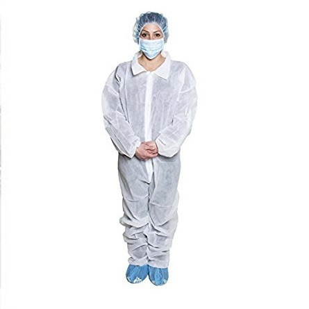 White X-Large Disposable Coveralls - 25/Case