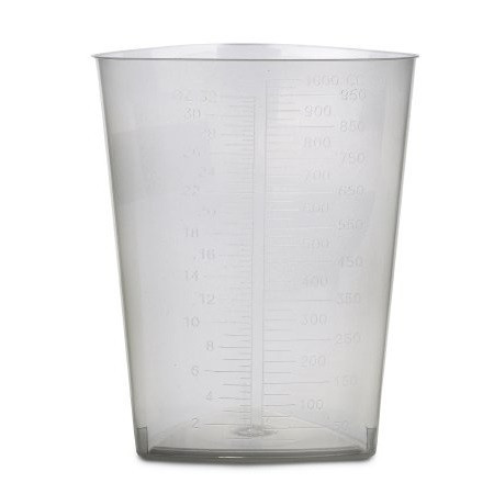Oakridge 1,000mL Triangular Polypropylene Measuring Container (0410-1100)