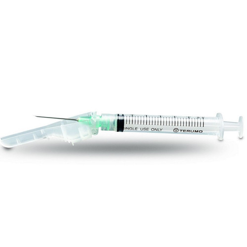 Terumo 20G x 1" SurGuard3 Hypodermic Safety Needle with 3cc Syringe (SG3-03L2025)