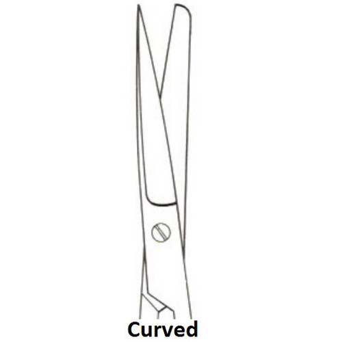 FSI Sharp/Blunt Curved Operating Scissors - 11.4cm