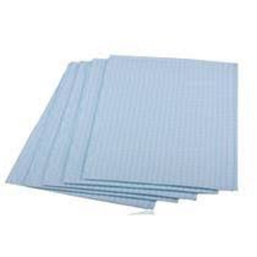 Avalon Papers 13" x 18" Blue 2-Ply Tissue/Poly Towels (1053)