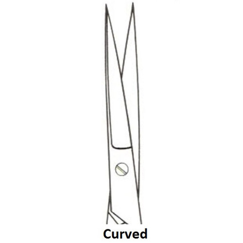 FSI Sharp/Sharp Curved Operating Scissors with Satin Finish - 14cm