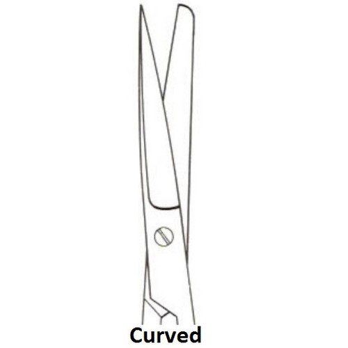 FSI Sharp/Blunt Curved Operating Scissors - 15.2cm
