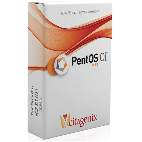 PentOS OI™ Max 100% allograft Inductive Collagen Matrix in 2.5cc Container