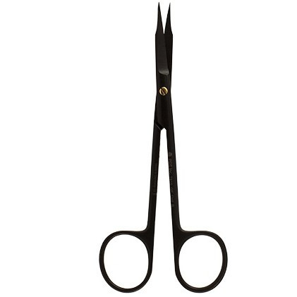 PDT Goldman-Fox Curved Black Ceramic Scissors (T815)
