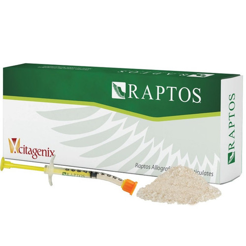 Raptos 200-850µm Mineralized Cancellous Bone Granules in 0.25cc Syringe