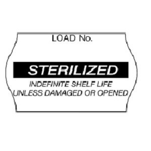 3M Comply Black "Sterilized" Sterilization Load Labels - 12 Rolls/Case