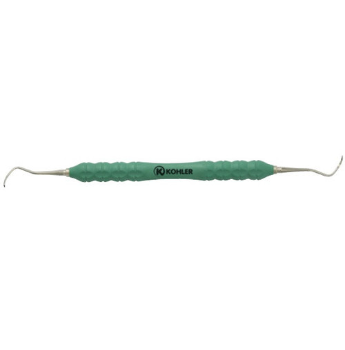 Kohler McCall 13-14S Curette with Trinovo Style Green Peak Handle