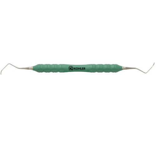 Kohler Columbia 4R-4L Curette with Trinovo Style Green Peak Handle