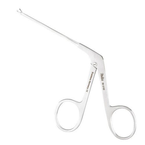 Miltex 0.8mm Micro Ear Forceps with Oval Cup Jaws (19-2110)