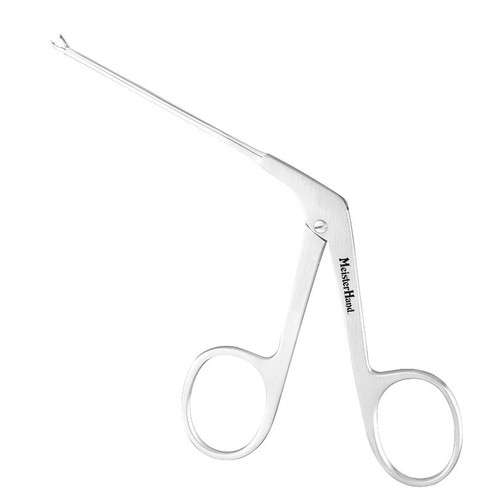 Miltex MeisterHand® 0.8mm Alligator Micro Ear Forceps with Oval Cup Jaws - 7.75cm