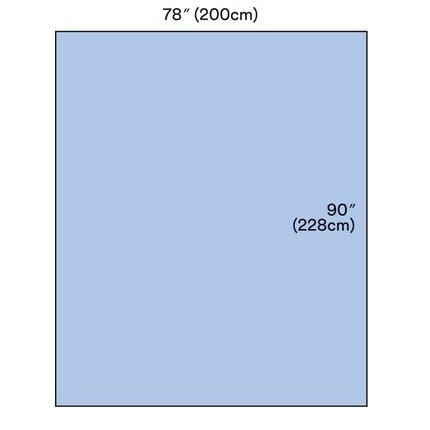 3M 78" X 90" Blue Steri-Drape Back Table Cover (9079)