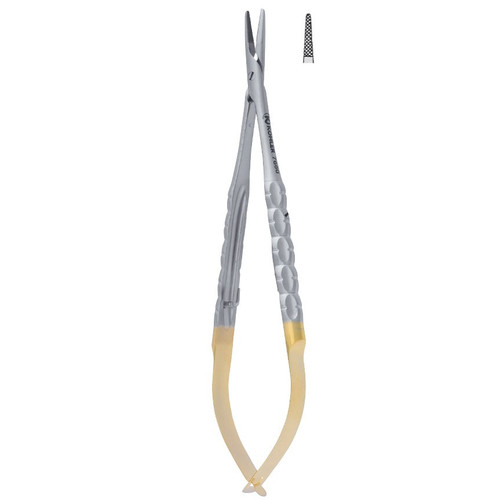 Kohler Straight Castroviejo TC Needle Holder with Trinovo Style Handle (7662)