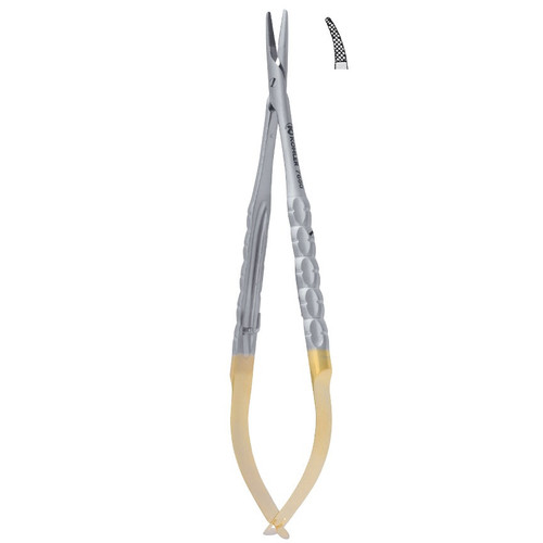 Kohler Curved Castroviejo TC Needle Holder with Trinovo Style Handle (7663)