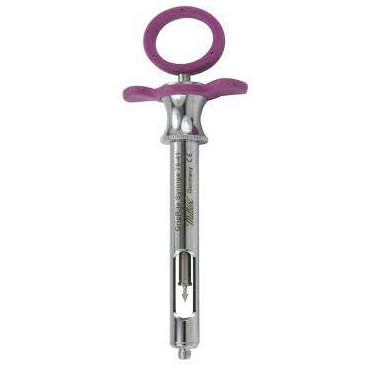 Miltex CW Type Petite 1.8cc Aspirating Syringe with Pink Silicone Grips (76-41)