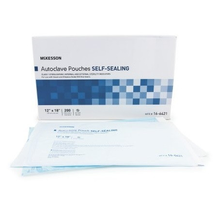 McKesson 12" x 18" Self-Sealing Autoclave Pouches (16-6421)