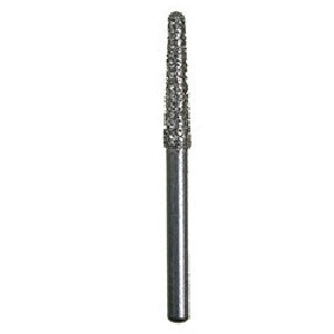 Quala #856-018 Coarse Round End Taper Diamond Bur - 5/Pack