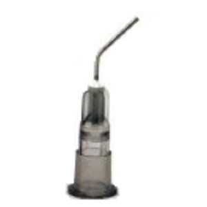 Quala 22G Grey Pre-Bent Dispensing Tips - 100/Bag (Q-1230)