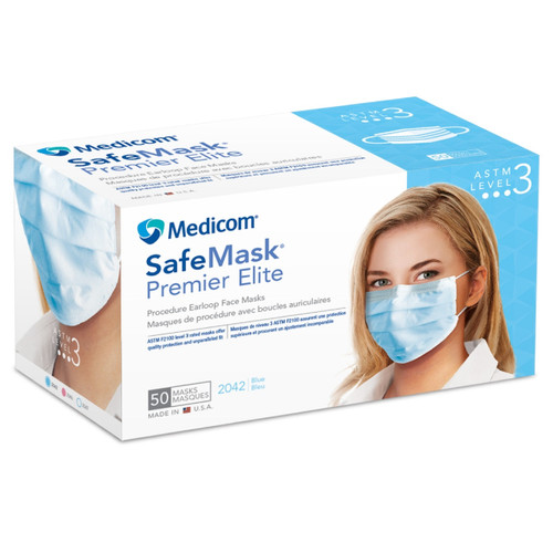 Medicom Level 3 Pink SafeMask® Premier Elite Earloop Mask (2046)